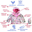Onekid Car Seat Coat | The Road Coat Down - Safari Print - Bambi Baby