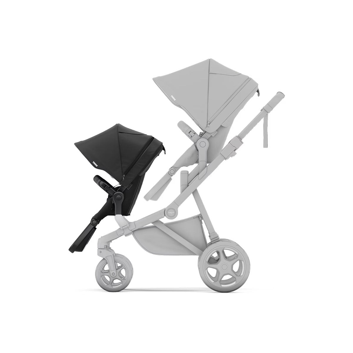 Asiento Thule Sleek Sibling de aluminio/negro medianoche- Bambi Baby