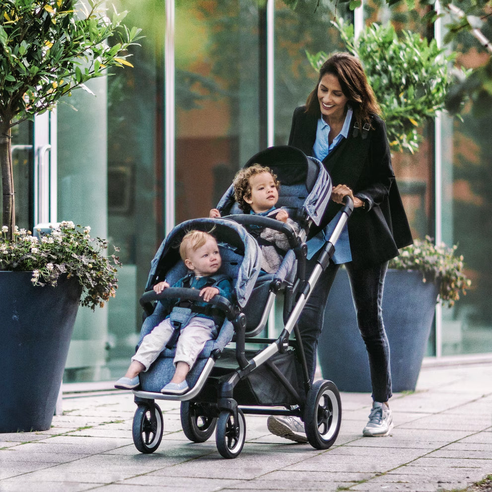 Asiento Thule Sleek Sibling de aluminio/negro medianoche- Bambi Baby
