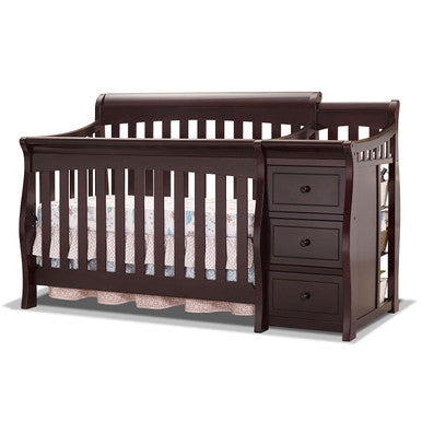 Sorelle Princeton Elite Crib & Changer in Espresso- Bambi Baby