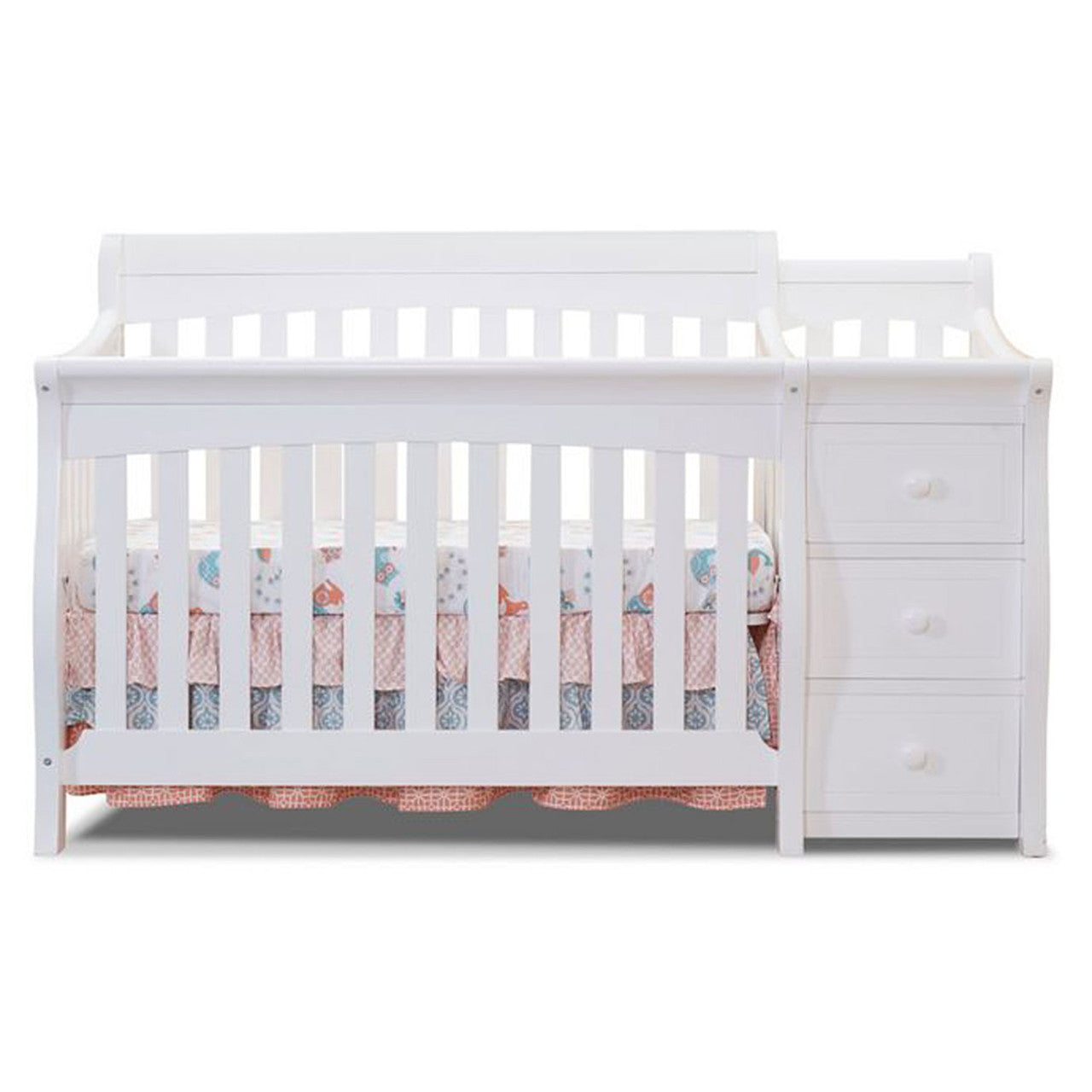Sorelle Princeton Elite Crib & Changer in White- Bambi Baby