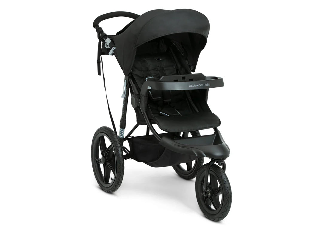 Delta Children Apollo Jogging Stroller - Black (001)- Bambi Baby