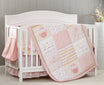 Oxford Baby Baby Love 4 pc Baby Crib Nursery Bedding Set