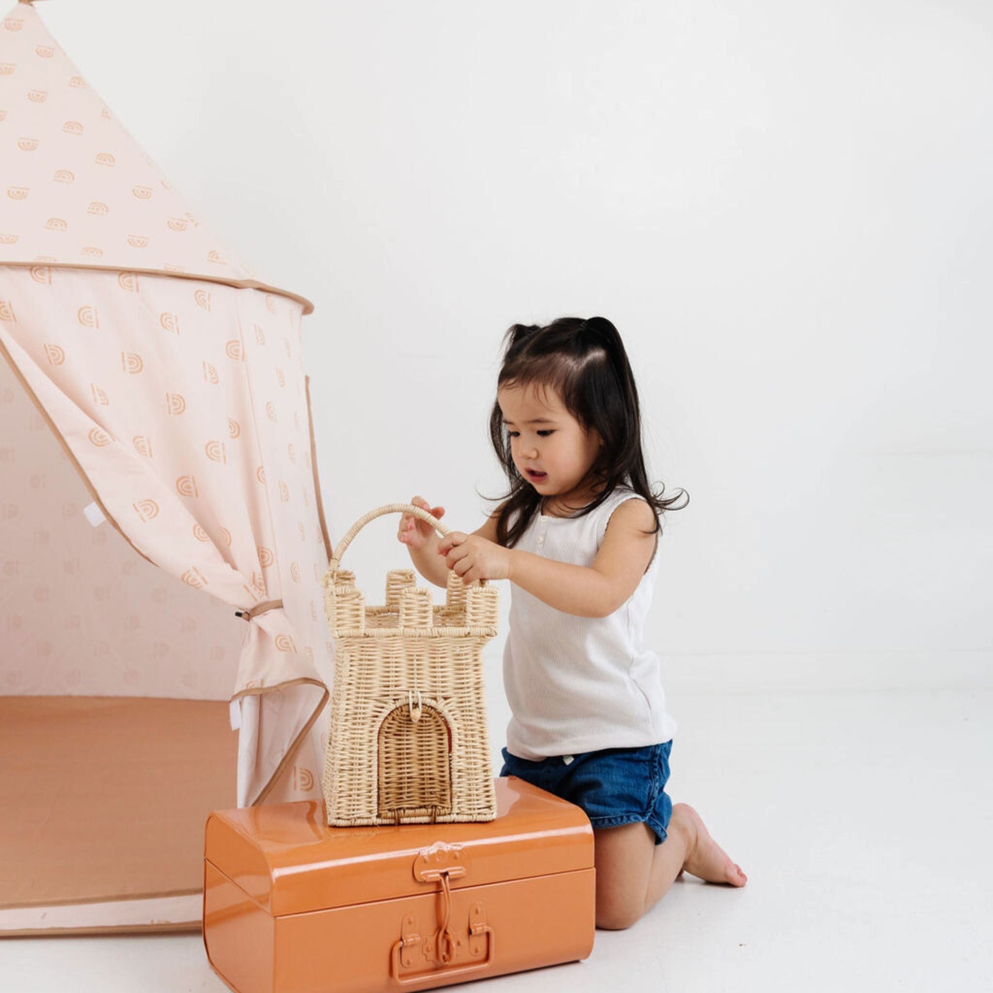Toki Kids Rainbow Peach Play Tent- Bambi Baby