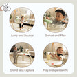 Tiny Love Black & White 4-in-1 Jump & Play Stationary Activity Center - Bambi Baby