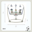 Tiny Love Black & White 4-in-1 Jump & Play Stationary Activity Center - Bambi Baby