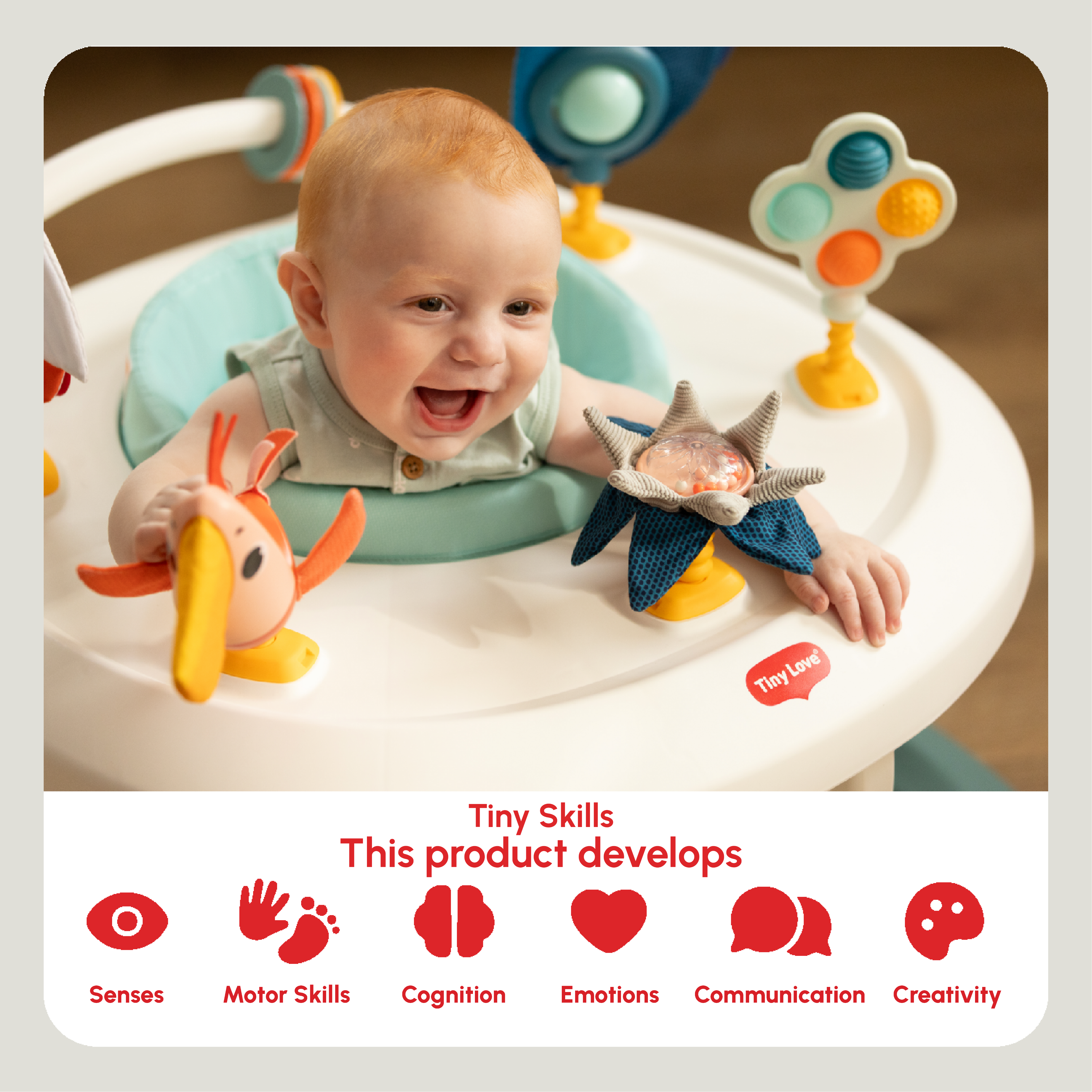 Tiny Love Tiny Mariners 4-in-1 Here I Grow Mobile Activity Center- Bambi Baby