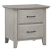 Mesita de noche Soho Baby Chandler de dos cajones en gris grafito