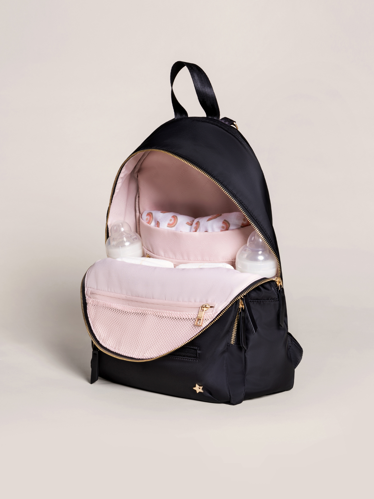 JuJuBe Everyday Diaper Backpack - Black- Bambi Baby