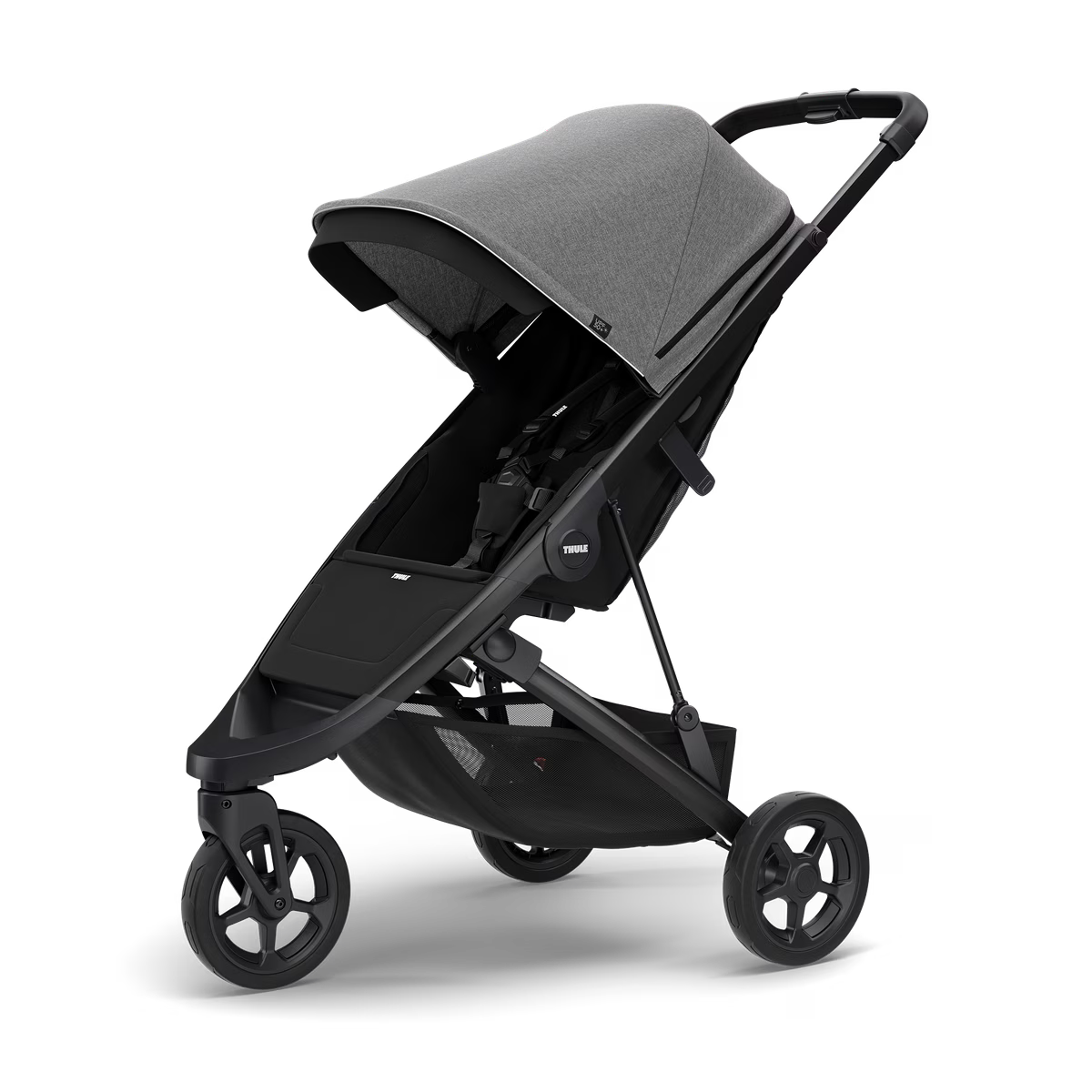 Thule Spring Compact Stroller - Grey Melange- Bambi Baby
