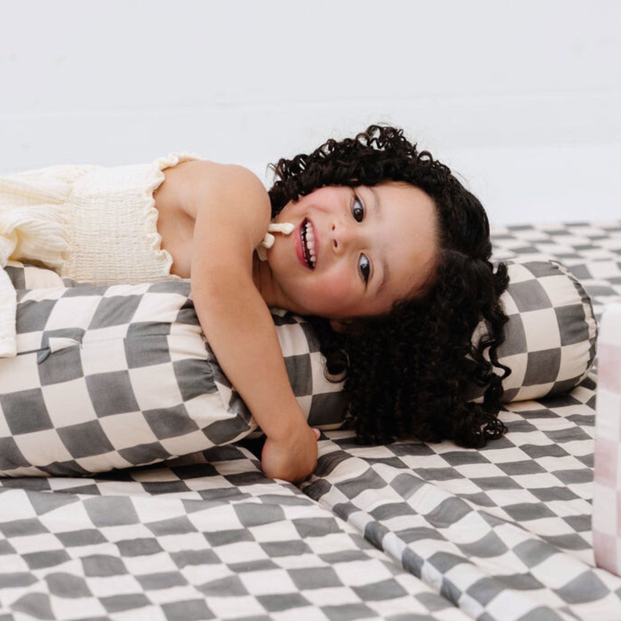 Toki Kids Checker Pepper Support Pillow- Bambi Baby