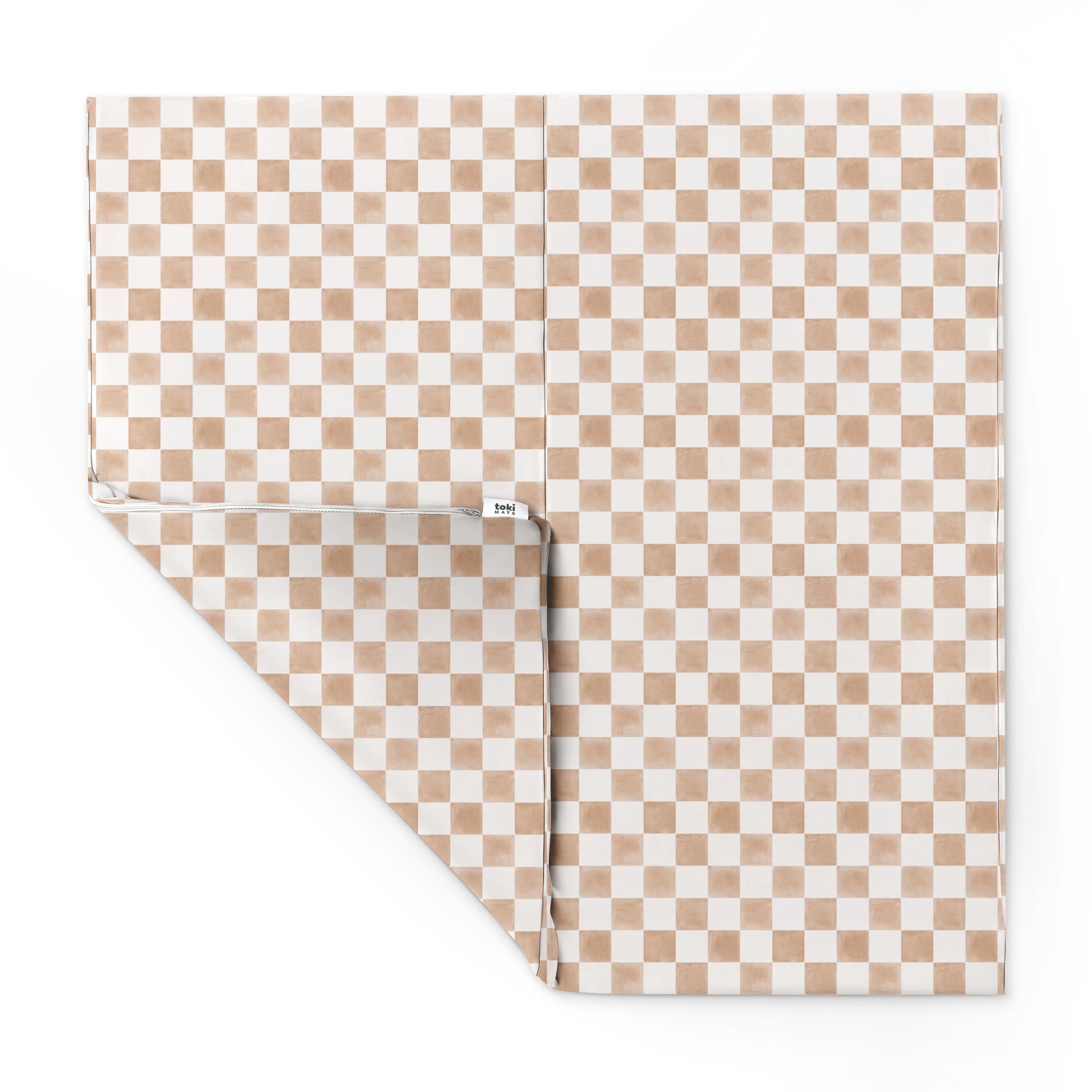 Toki Kids Checker Toffee Vegan Leather Mat- Bambi Baby