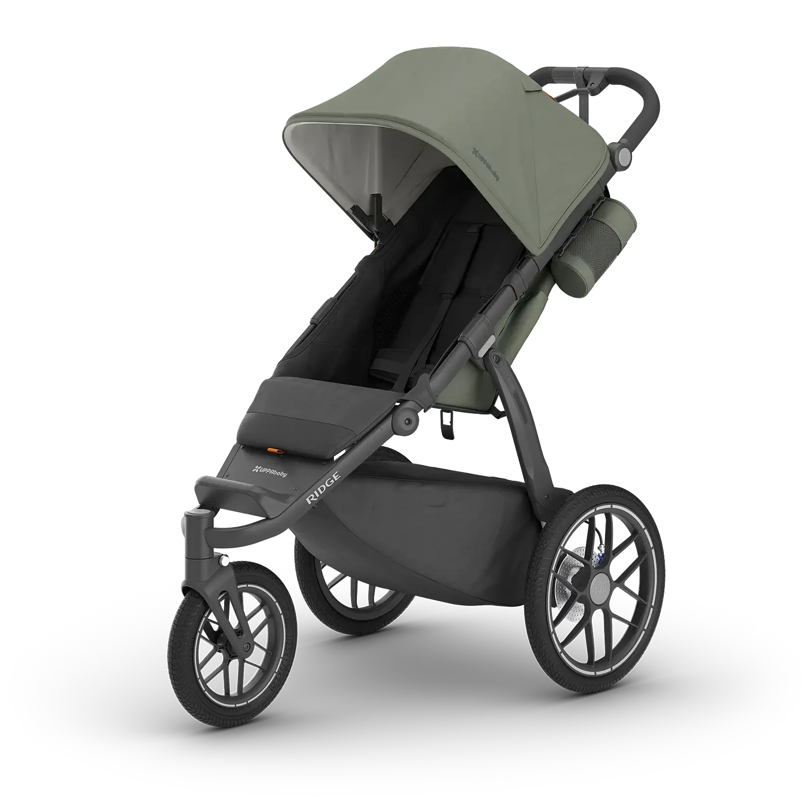 Green UPPAbaby Ridge V2 Jogging Stroller - Front Angle | Bambi Baby
