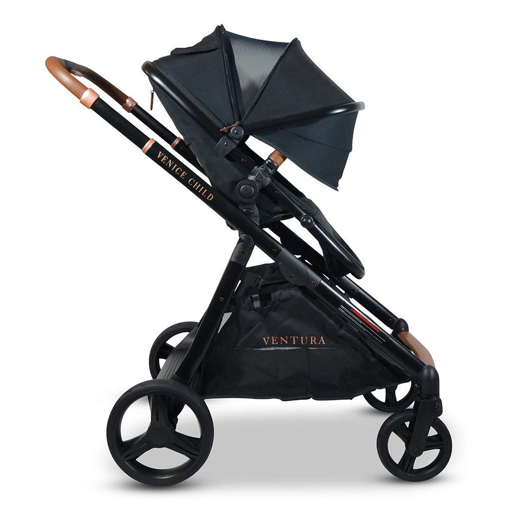 double standing stroller Ventura Midnight Single to Double Stroller