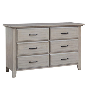 Stone Wash Wood Soho Baby Chandler 6 Drawer Dresser - Side Angle | Bambi Baby
