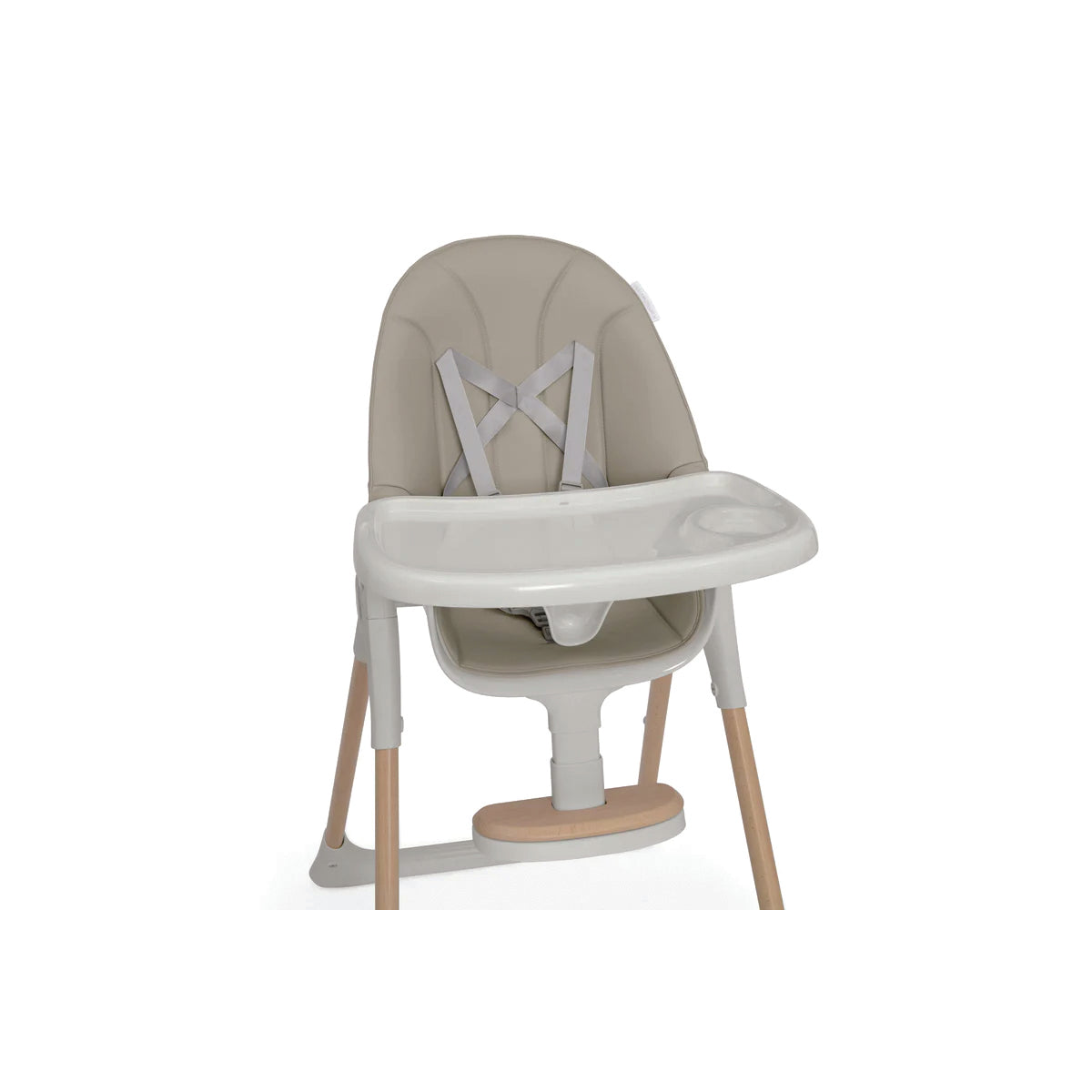 Delta Children Duet 2-In-1 High Chair And Infant Seat - Taupe (2421)- Bambi Baby