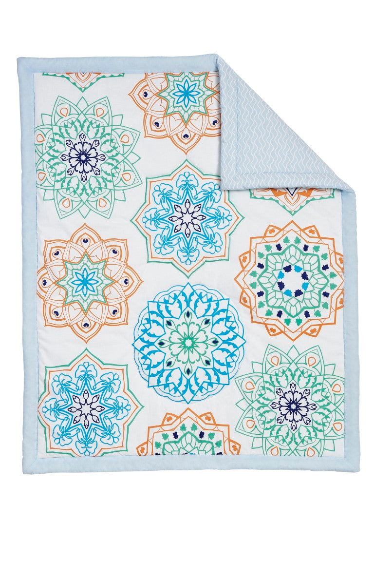 Oxford Baby Mandala 3 pc Baby Crib Nursery Bedding Set- Bambi Baby