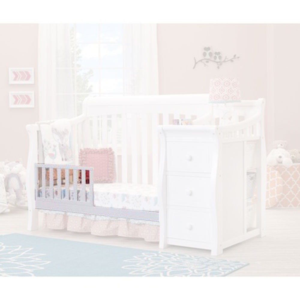 Sorelle Princeton Elite Toddler Guard Rail for Cribs in White- Bambi Baby