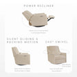 Bellini Seoul Power Recliner with USB-C Charging Ports - Bambi Baby
