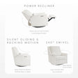 Bellini Seoul Power Recliner with USB-C Charging Ports - Bambi Baby