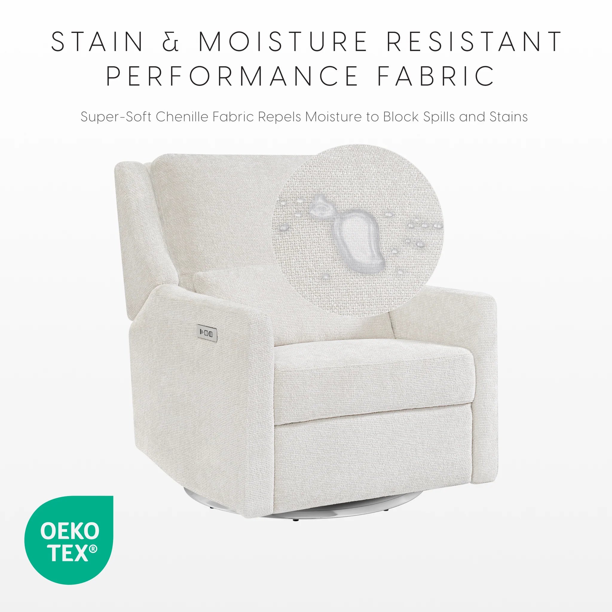 Bellini Seoul Power Recliner with USB-C Charging Ports- Bambi Baby