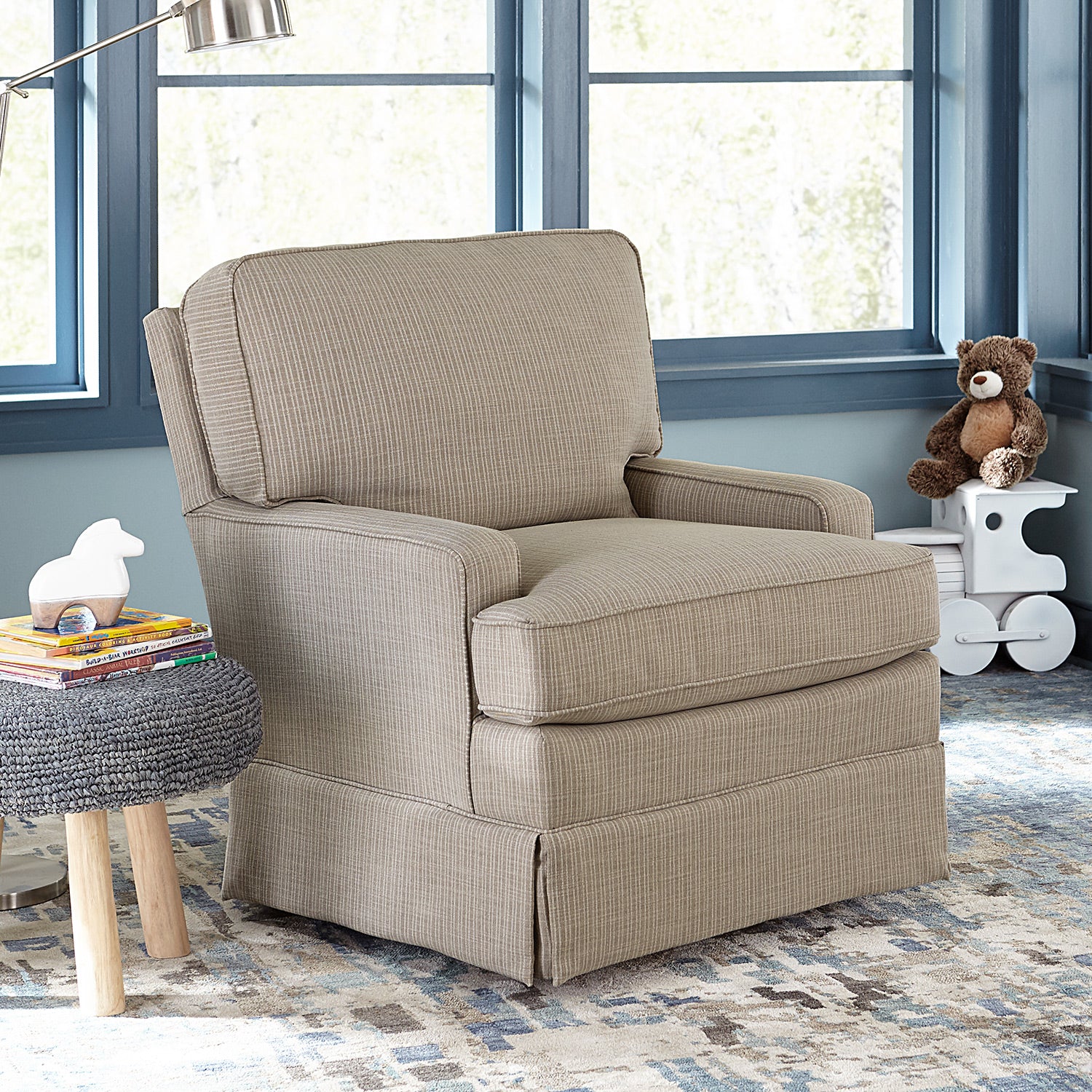 Storytime by Best Chairs Rena Swivel Glider- Bambi Baby