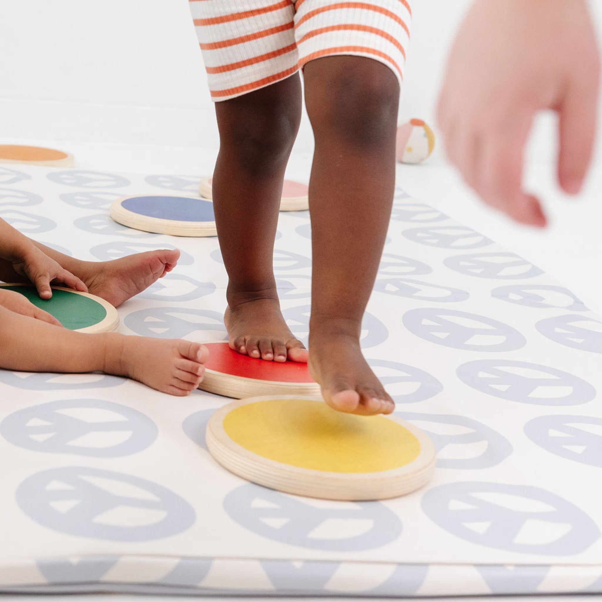 Toki Kids Peace Sign Vegan Leather Mat- Bambi Baby