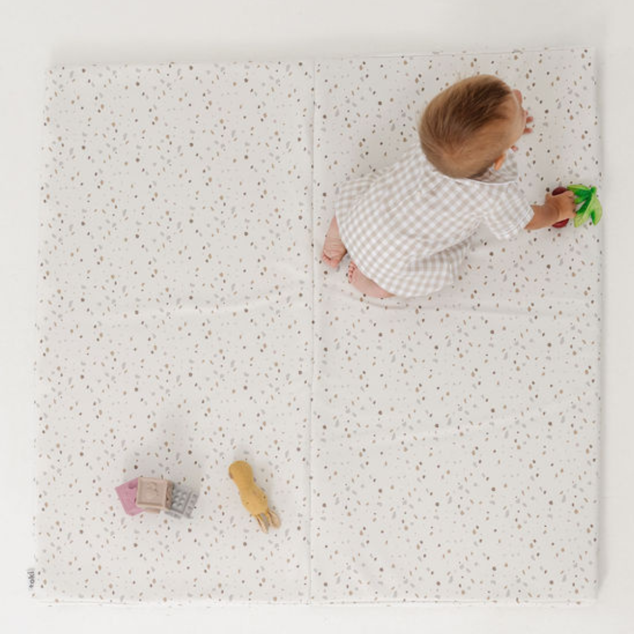 Toki Kids Terrazzo Chalk Vegan Leather Mat- Bambi Baby