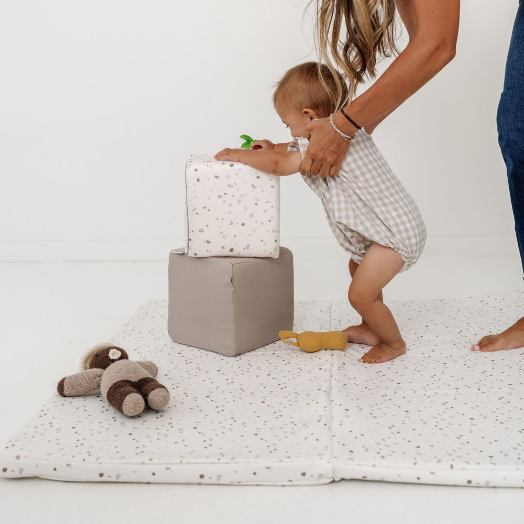 Toki Kids Terrazzo Chalk Vegan Leather Mat- Bambi Baby