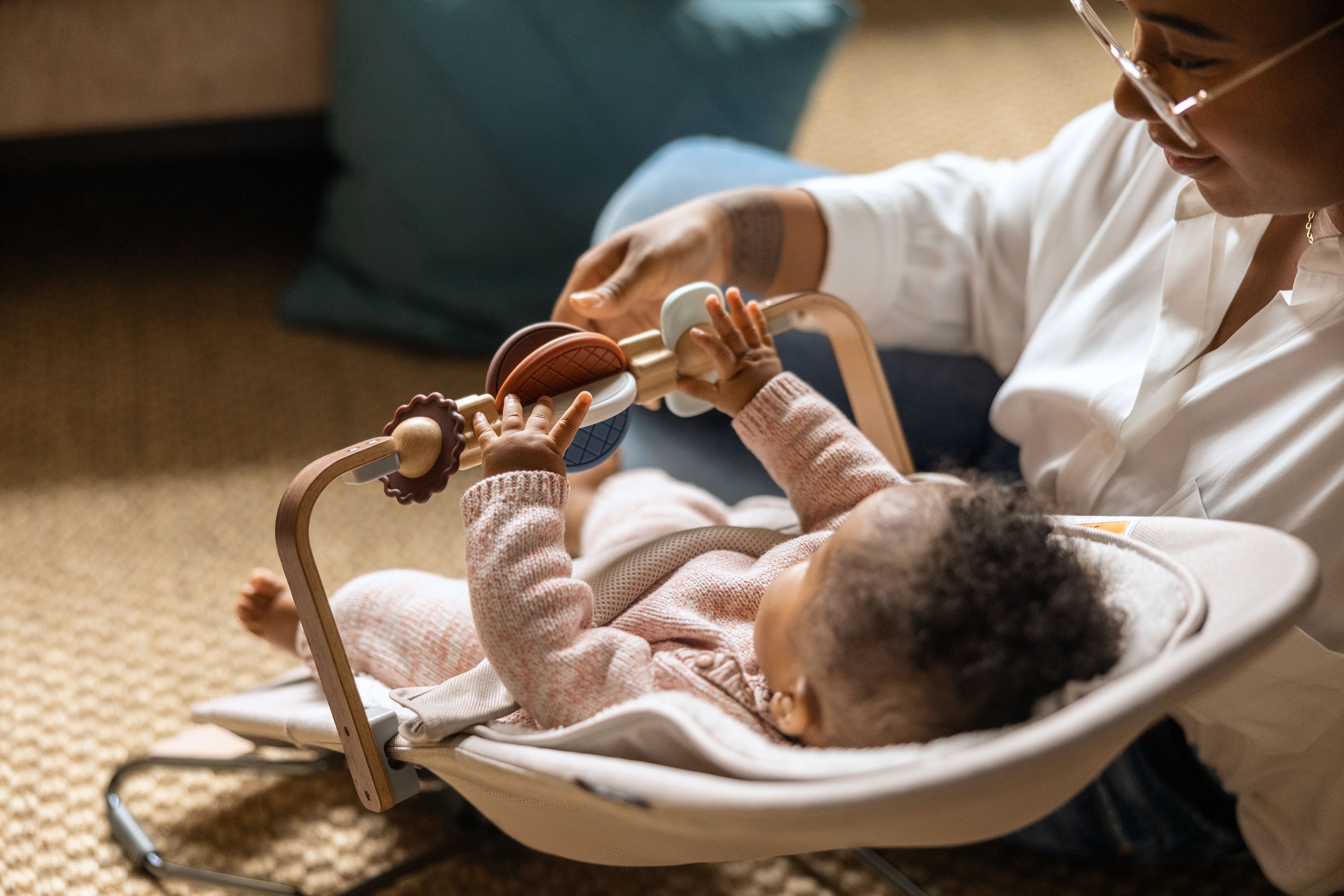 UPPAbaby Mira Bouncer Wooden Toy Bar - Wonder Wheel – Bambi Baby