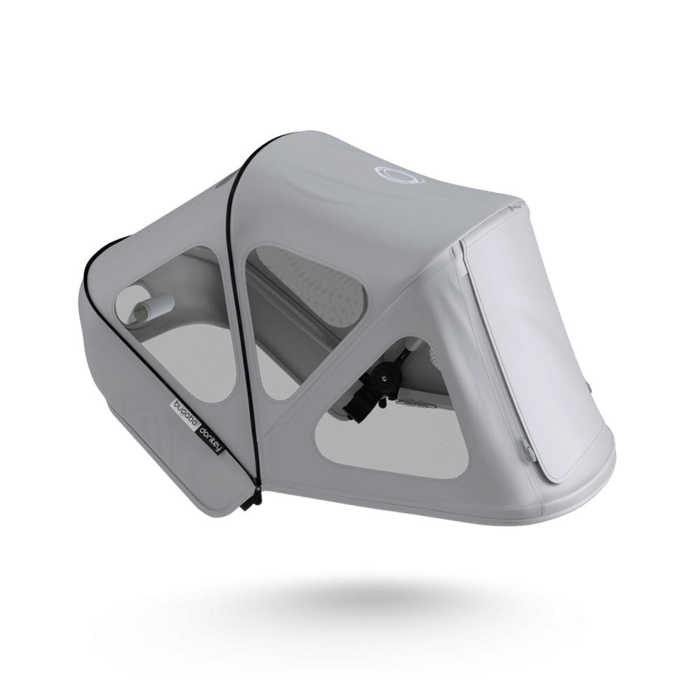 Bugaboo Donkey Breezy Sun Canopy in Misty Grey- Bambi Baby