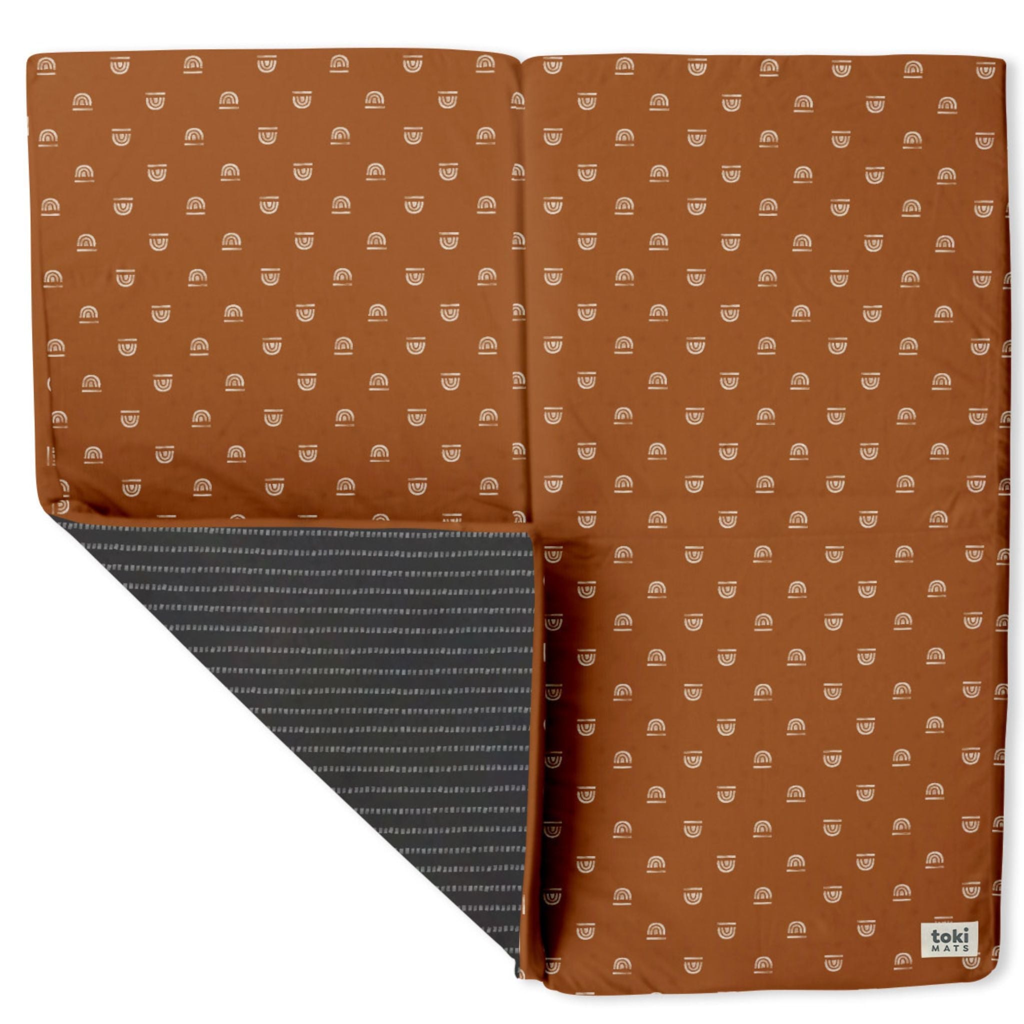 Toki Kids Rainbow Rust Organic Cotton Mat- Bambi Baby