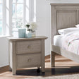 Mesita de noche de dos cajones Oxford Baby Kenilworth Collection en gris grafito - Bambi Baby