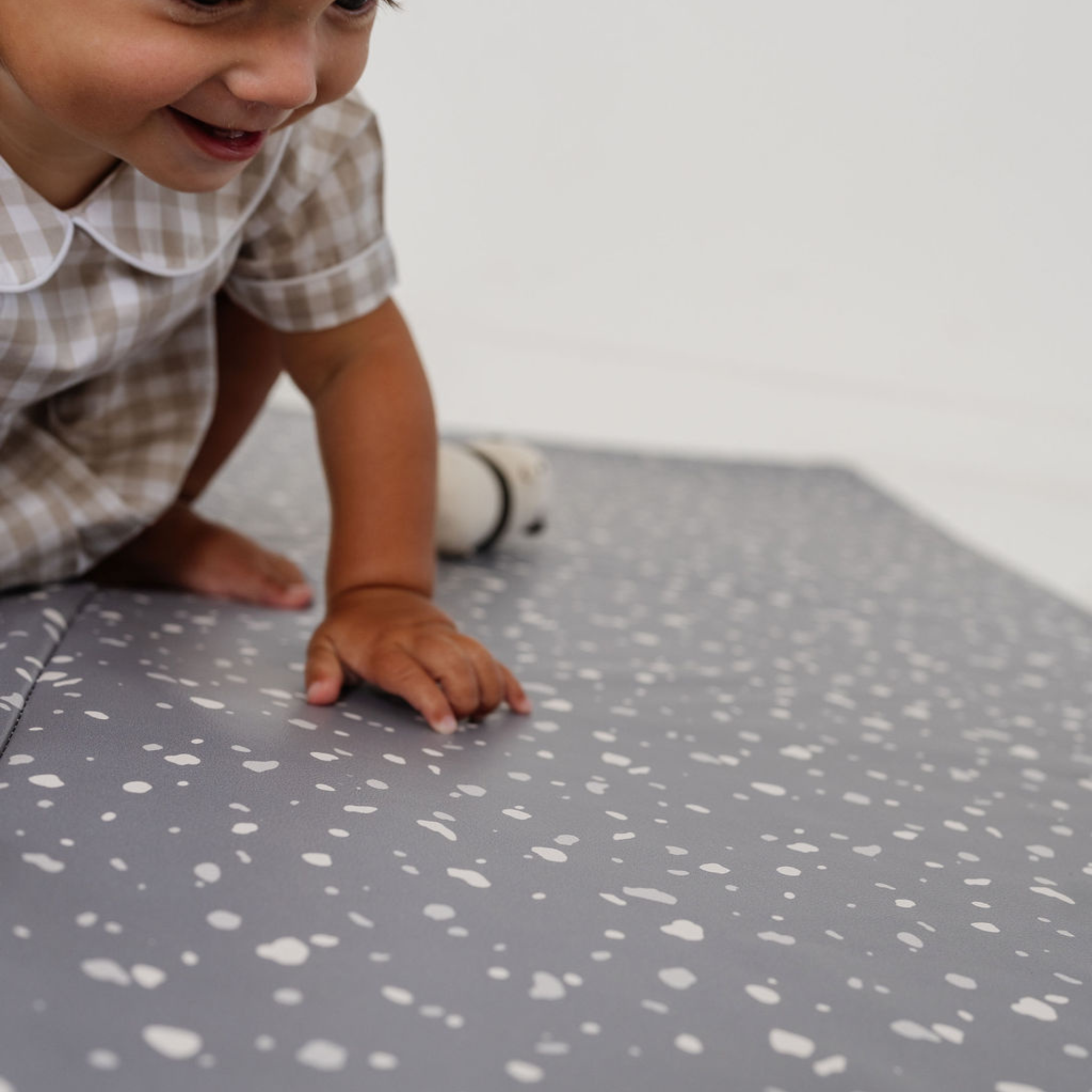 Toki Kids Terrazzo Slate Vegan Leather Mat- Bambi Baby