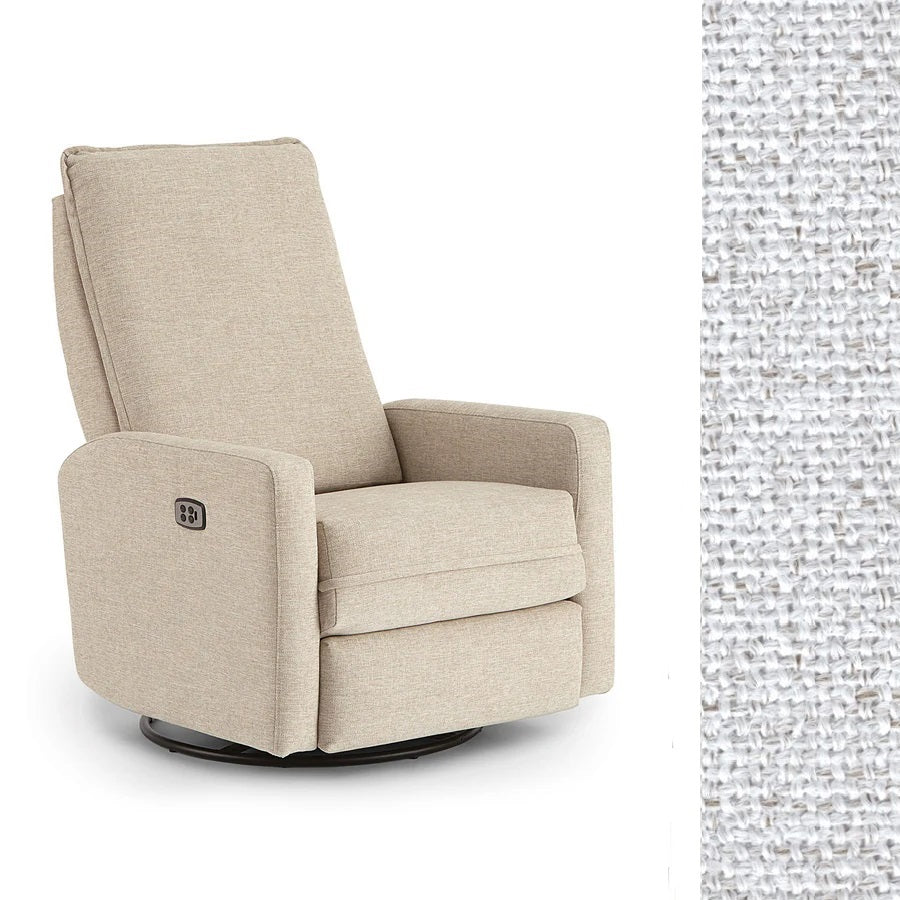 Storytime by Best Chairs Calli Power Swivel Glider Recliner- Bambi Baby