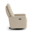 Melhores cadeiras Calli Power Tilt Headrest Swivel glider Recliner - Bambi Baby