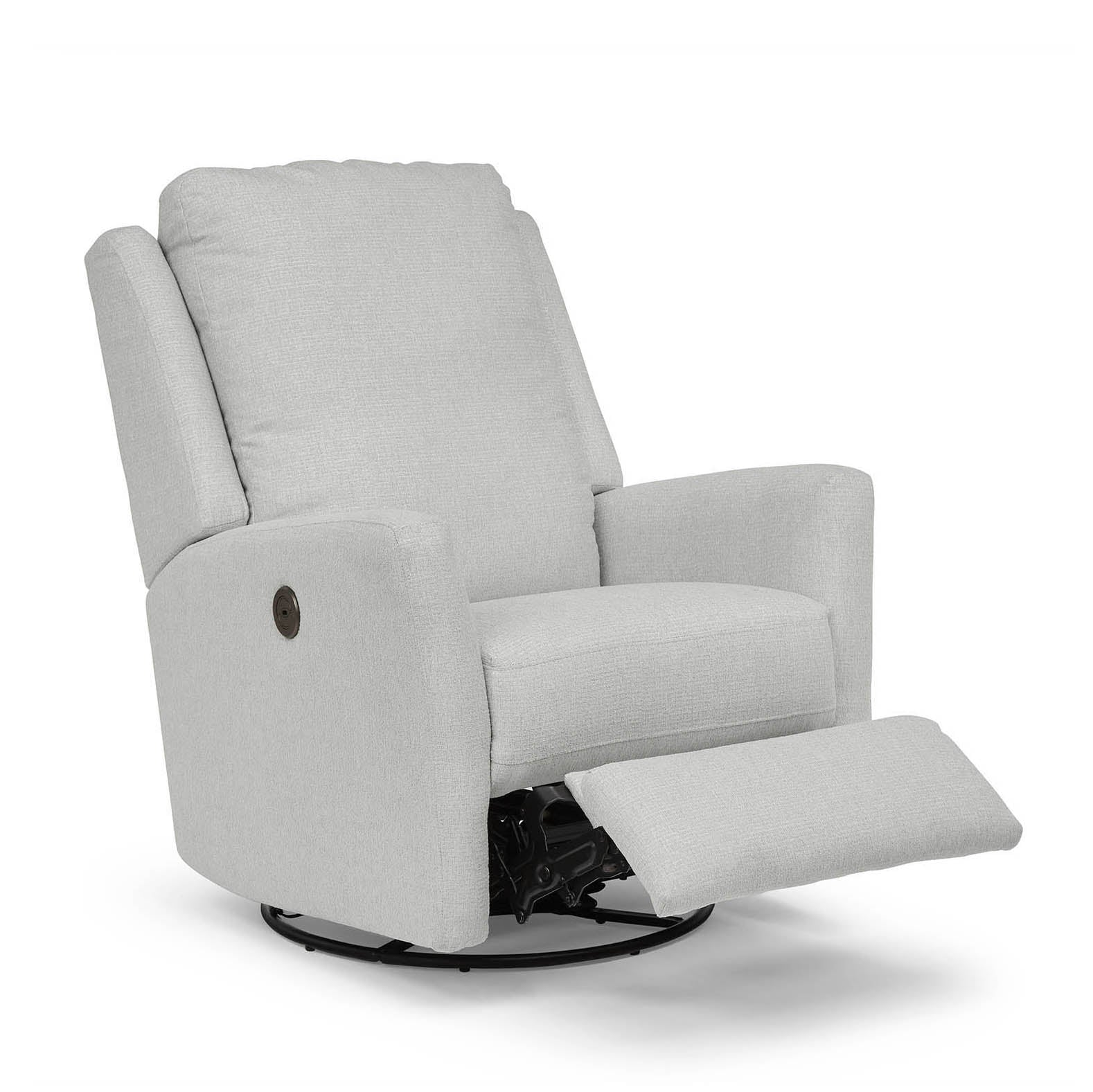 Best Chairs Heatherly Power Swivel Glider Recliner- Bambi Baby