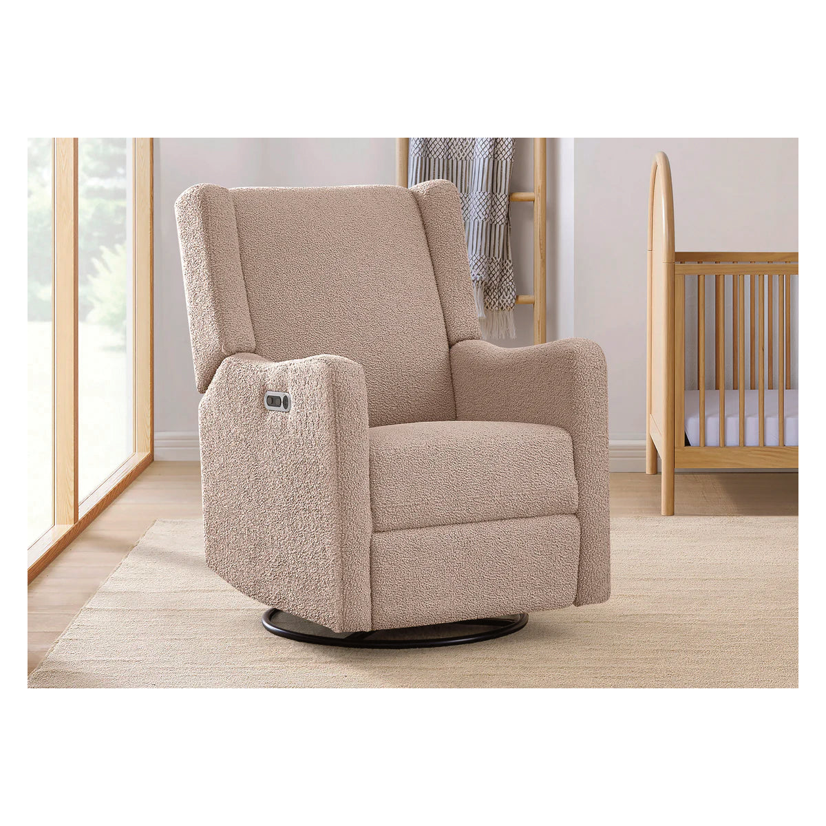 Delta Children Mercer Electronic Power Recliner And Swivel Glider- Bambi Baby