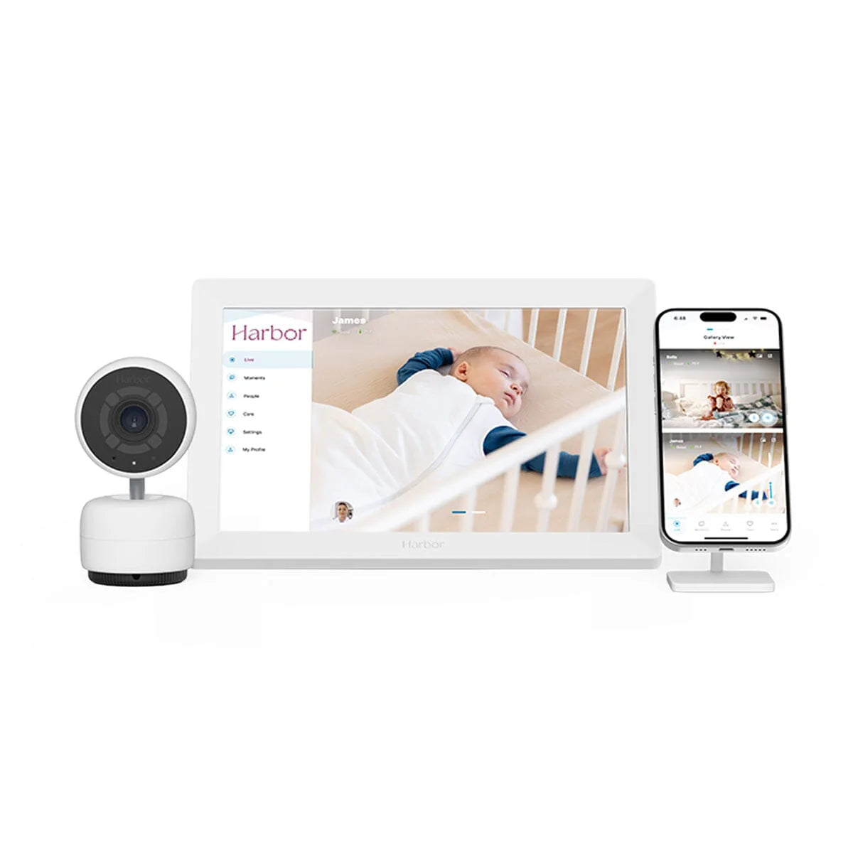Harbor Baby Monitor Complete System - Camera, 10 Inch Monitor, Mobile App | Bambi Baby