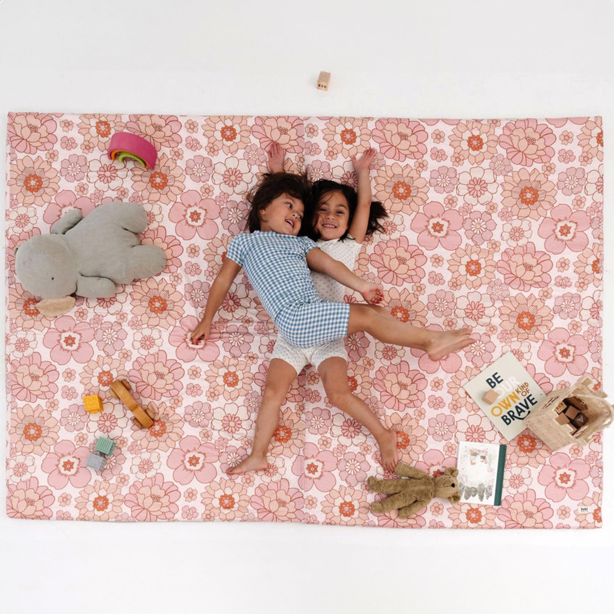 Toki Kids Blooms Organic Cotton Mat- Bambi Baby