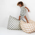 Toki Kids Checker Toffee Bean Bag - Bambi Baby