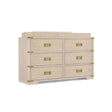 Bellini Paris 6 Drawer Dresser - Whitewashed Ash - Bambi Baby