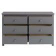 Oxford Baby Universal 6 Drawer RTA Dresser in Dove Gray - Bambi Baby