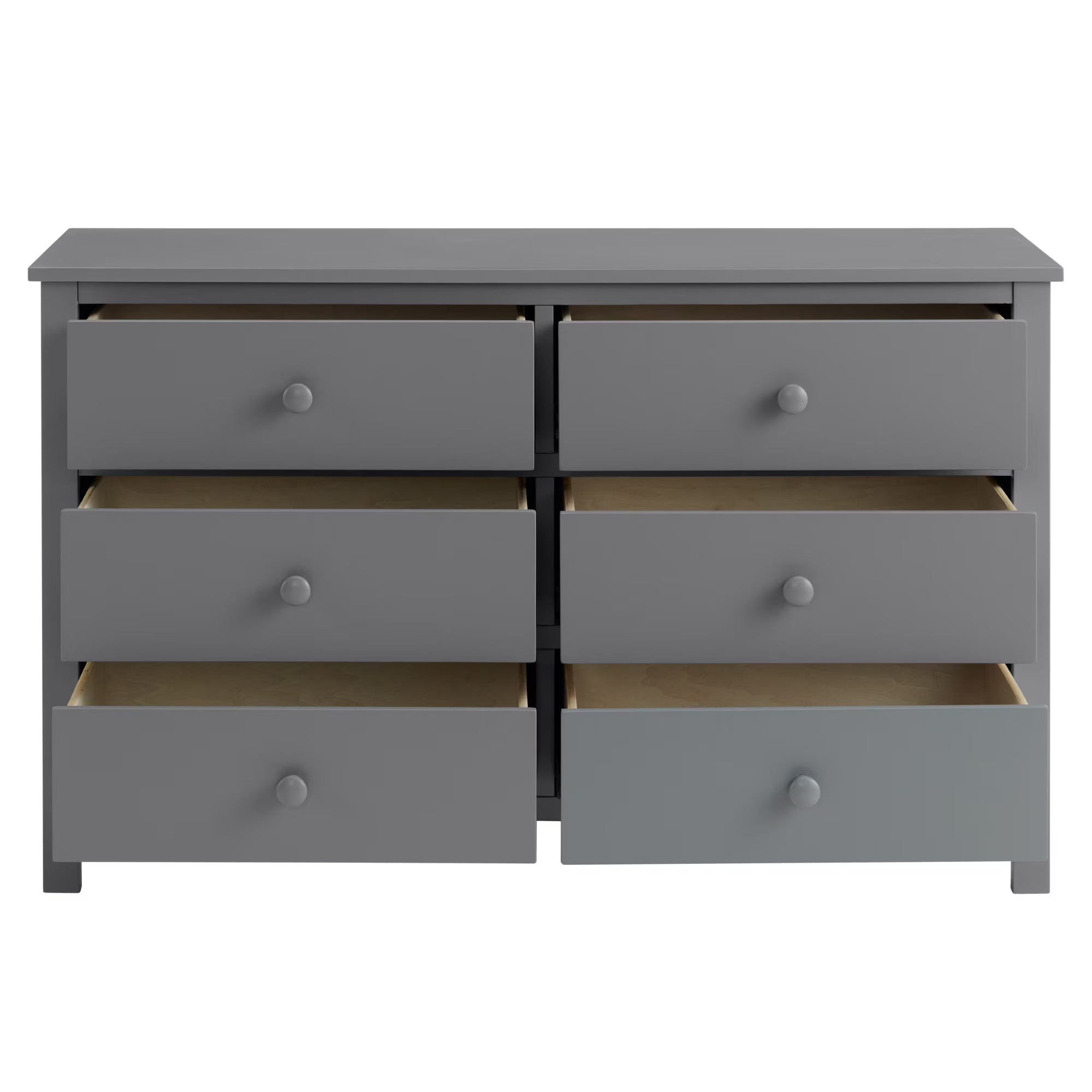 Oxford Baby Universal 6 Drawer RTA Dresser in Dove Gray- Bambi Baby
