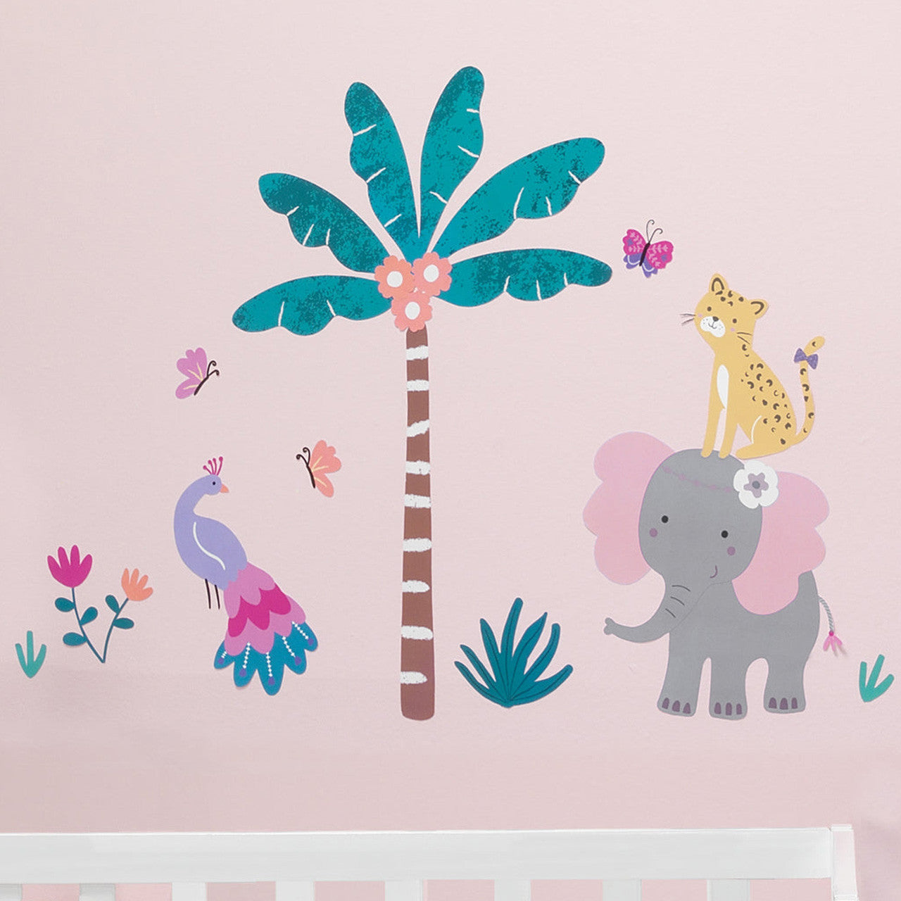 Bedtime Originals Rainbow Jungle Wall Decals- Bambi Baby