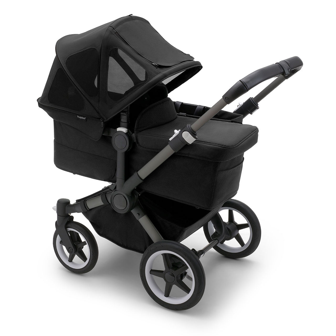 Bugaboo Donkey Breezy Sun Canopy Midnight Black- Bambi Baby