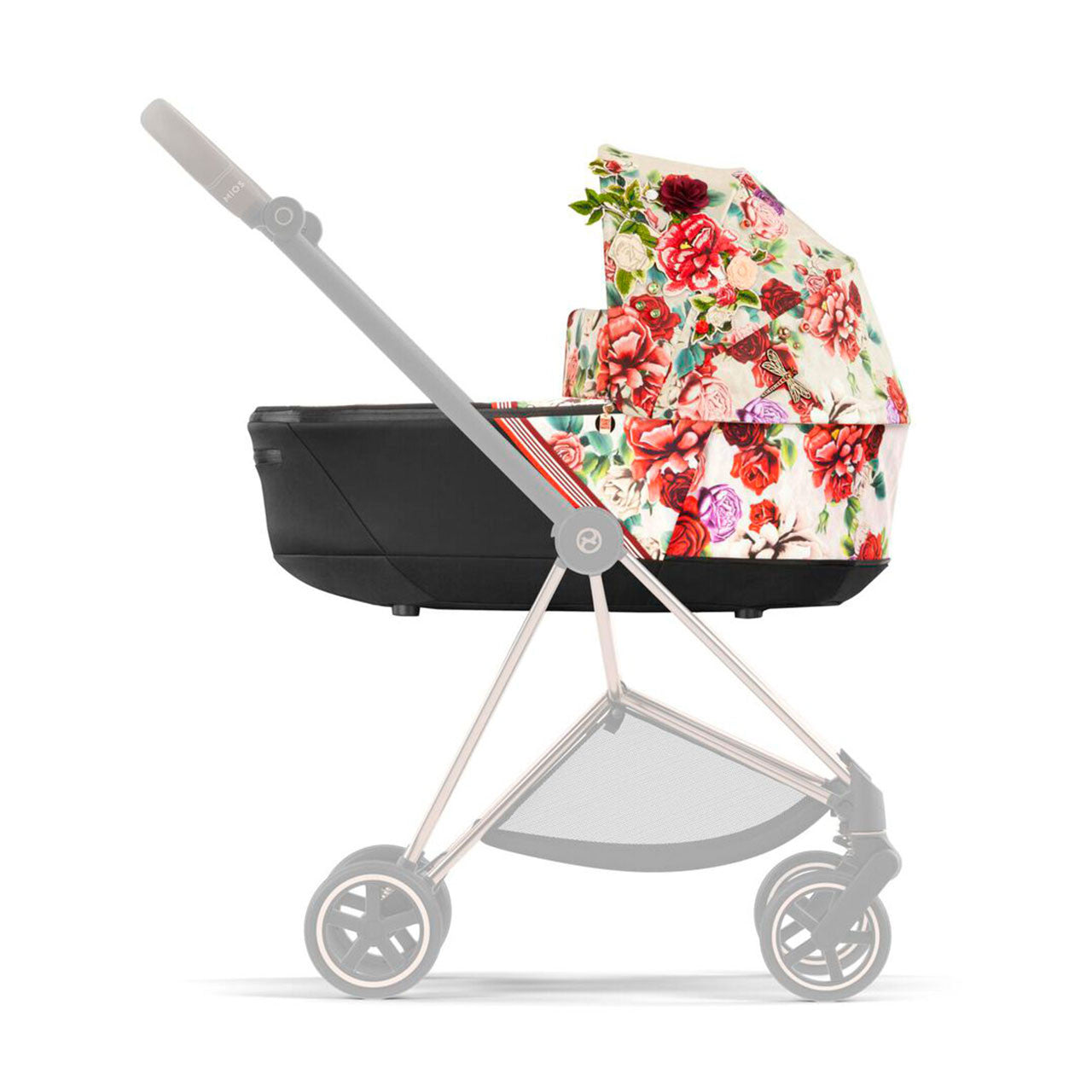 Cybex Mios 3 Lux Berço Spring Blossom - Bege Claro- Bambi Baby