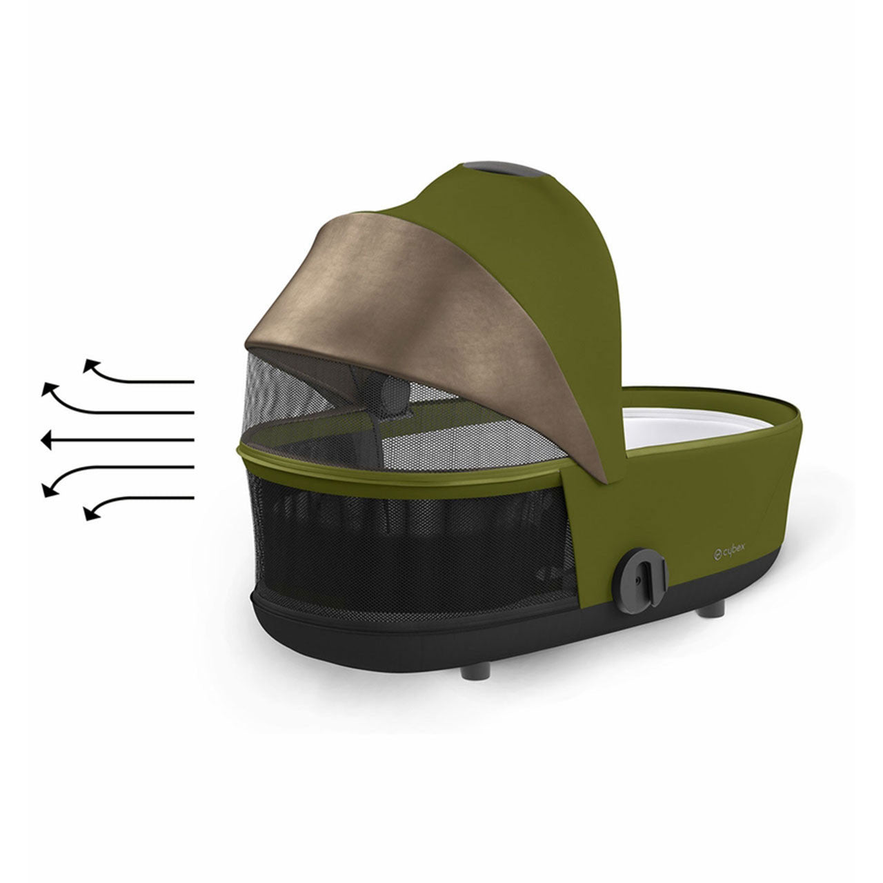 Cybex Mios3 Cot - Khaki Green- Bambi Baby