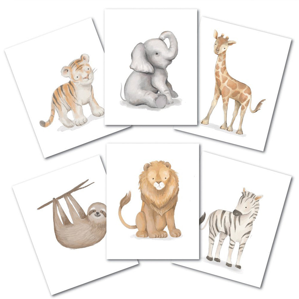 Lambs & Ivy Baby Jungle Safari Jungle Unframed Wall Art- Bambi Baby