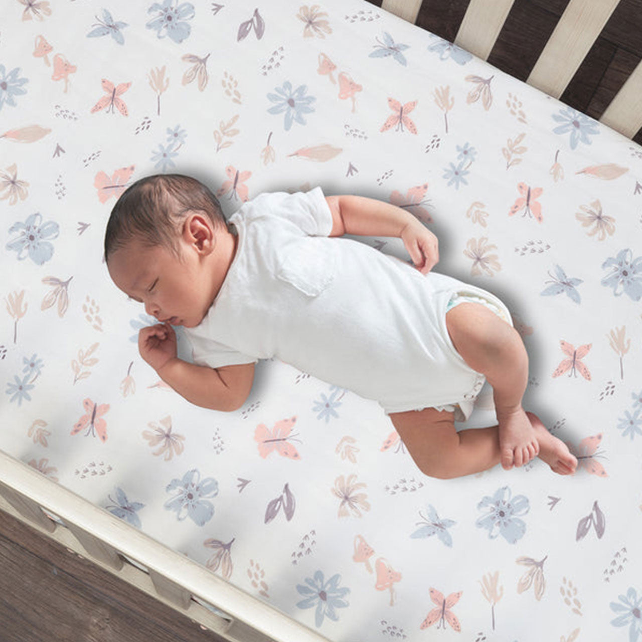 Lambs & Ivy Baby Blooms Sheet- Bambi Baby